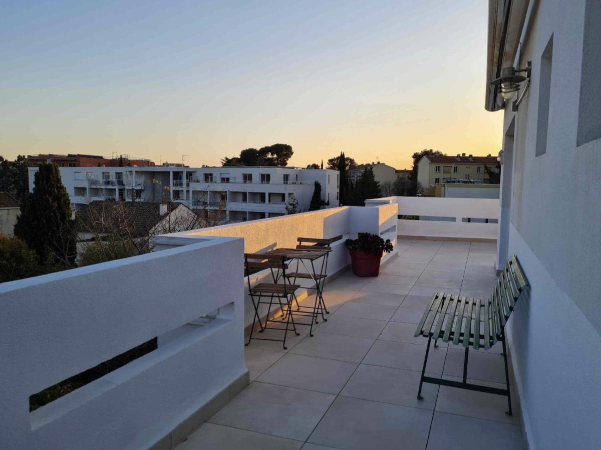 Duplex Toit Terrasse Vue Panoramique Apartman Montpellier Kültér fotó