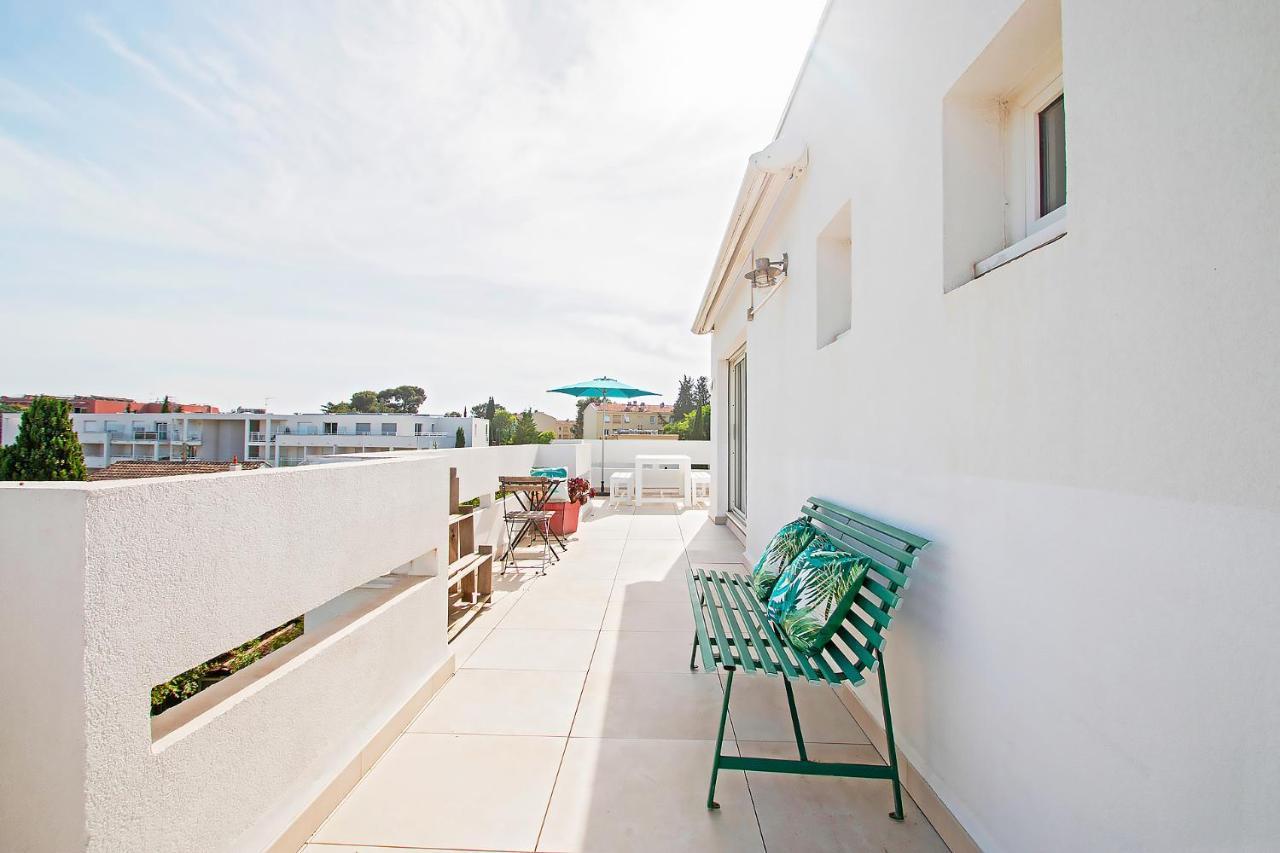 Duplex Toit Terrasse Vue Panoramique Apartman Montpellier Kültér fotó